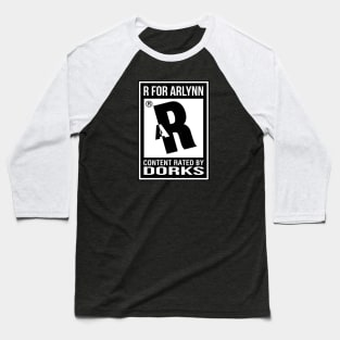 Rated R for Arlynn Baseball T-Shirt